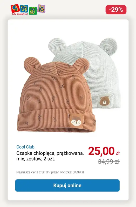 Smyk - gazetka promocyjna Zimowe akcesoria dla dzieci! od piątku 17.10 do czwartku 23.10 - strona 9