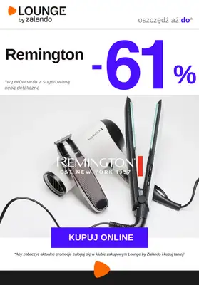 Lounge by Zalando - gazetka promocyjna Do -61% Remington od piątku 17.10 do wtorku 21.10