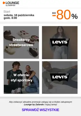 Lounge by Zalando - gazetka promocyjna Do -80% na wybrane marki na weekend! od soboty 18.10 do niedzieli 19.10