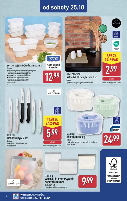 Aldi - gazetka promocyjna Sobotni start super okazji! od soboty 25.10 do piątku 31.10 - strona 4