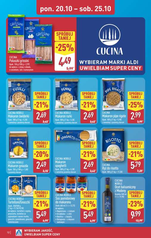 Aldi - gazetka promocyjna Pełny katalog! od poniedziałku 20.10 do soboty 25.10 - strona 12