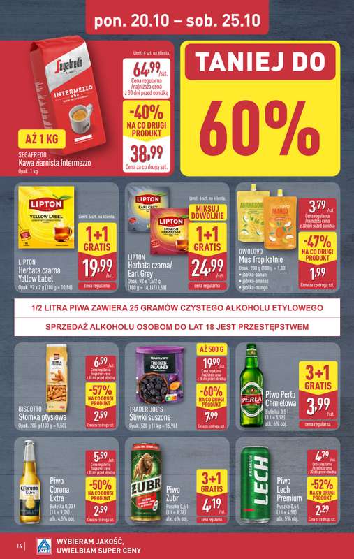 Aldi - gazetka promocyjna Pełny katalog! od poniedziałku 20.10 do soboty 25.10 - strona 14