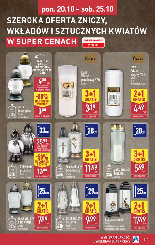 Aldi - gazetka promocyjna Pełny katalog! od poniedziałku 20.10 do soboty 25.10 - strona 23