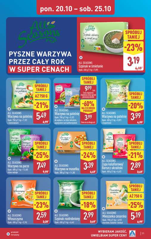 Aldi - gazetka promocyjna Pełny katalog! od poniedziałku 20.10 do soboty 25.10 - strona 11