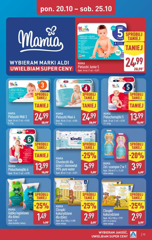 Aldi - gazetka promocyjna Pełny katalog! od poniedziałku 20.10 do soboty 25.10 - strona 13