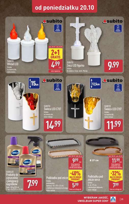 Aldi - gazetka promocyjna Pełny katalog! od poniedziałku 20.10 do soboty 25.10 - strona 25