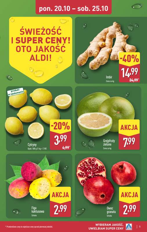 Aldi - gazetka promocyjna Pełny katalog! od poniedziałku 20.10 do soboty 25.10 - strona 5