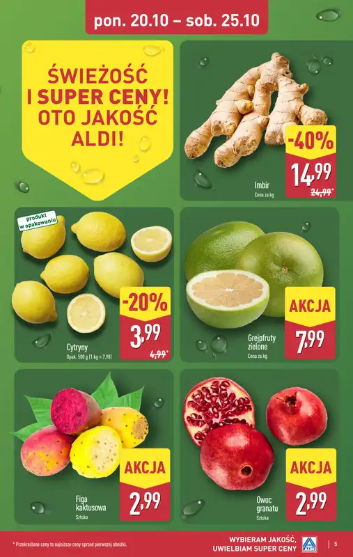 Aldi - gazetka promocyjna Pełny katalog! od poniedziałku 20.10 do soboty 25.10 - strona 5