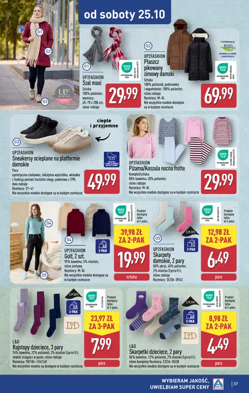 Aldi - gazetka promocyjna Pełny katalog! od poniedziałku 20.10 do soboty 25.10 - strona 37