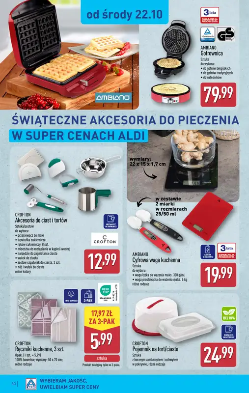 Aldi - gazetka promocyjna Pełny katalog! od poniedziałku 20.10 do soboty 25.10 - strona 30