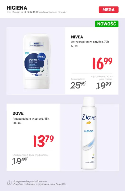 Rossmann - gazetka promocyjna MEGA promocje z nowej gazetki od piątku 17.10 do wtorku 04.11 - strona 6