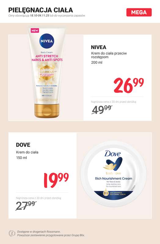 Rossmann - gazetka promocyjna MEGA promocje z nowej gazetki od piątku 17.10 do wtorku 04.11 - strona 4
