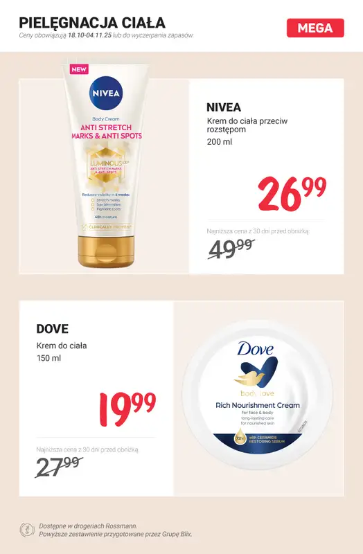 Rossmann - gazetka promocyjna MEGA promocje z nowej gazetki od piątku 17.10 do wtorku 04.11 - strona 4