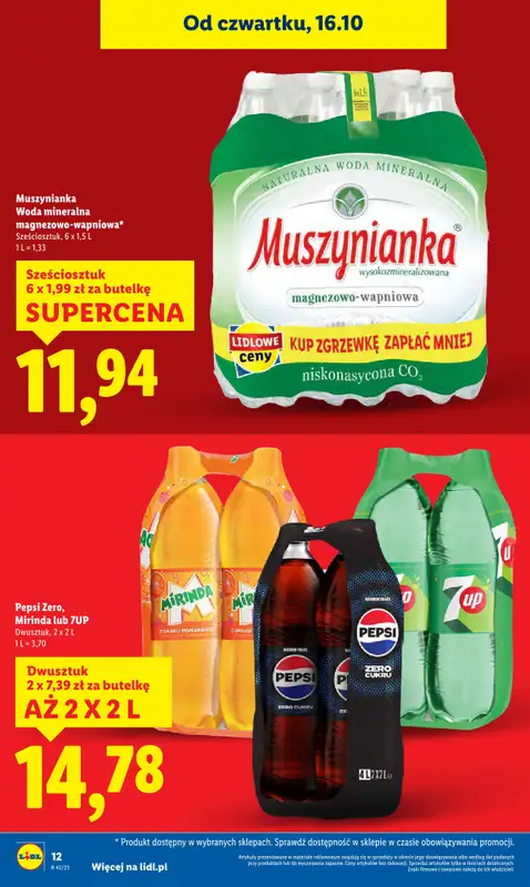 Lidl - gazetka promocyjna Oferta od czwartku od czwartku 16.10 do soboty 18.10 - strona 12