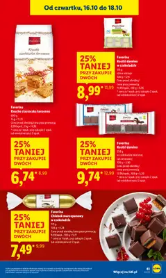 Lidl - gazetka promocyjna Oferta od czwartku od czwartku 16.10 do soboty 18.10 - strona 47