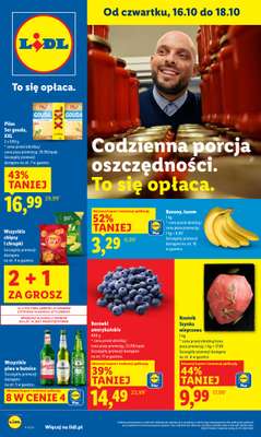 Lidl - gazetka promocyjna Oferta od czwartku od czwartku 16.10 do soboty 18.10