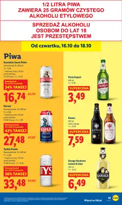 Lidl - gazetka promocyjna Oferta od czwartku od czwartku 16.10 do soboty 18.10 - strona 51