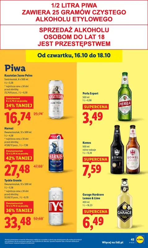 Lidl - gazetka promocyjna Oferta od czwartku od czwartku 16.10 do soboty 18.10 - strona 51