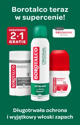 Rossmann - gazetka promocyjna Borotalco w Rossmannie od wtorku 21.10 do wtorku 21.10