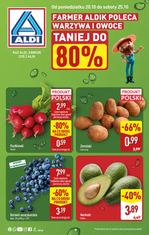 Aldi - gazetka promocyjna Farmer Aldik poleca!  