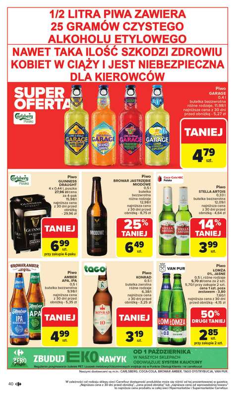 Carrefour - gazetka promocyjna Gazetka Carrefour od poniedziałku od poniedziałku 20.10 do soboty 25.10 - strona 42