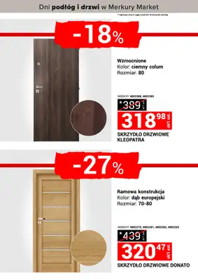 Merkury Market - gazetka promocyjna Dni podłóg i drzwi od soboty 18.10 do niedzieli 26.10 - strona 9