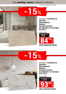 Merkury Market - gazetka promocyjna Dni podłóg i drzwi od soboty 18.10 do niedzieli 26.10 - strona 20