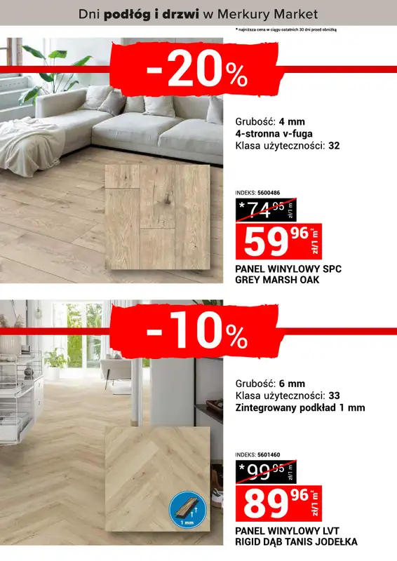 Merkury Market - gazetka promocyjna Dni podłóg i drzwi od soboty 18.10 do niedzieli 26.10 - strona 6