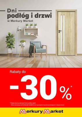 Merkury Market - gazetka promocyjna Dni podłóg i drzwi od soboty 18.10 do niedzieli 26.10