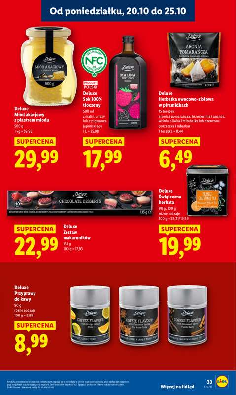 Lidl - gazetka promocyjna Oferta od poniedziałku od poniedziałku 20.10 do środy 22.10 - strona 33