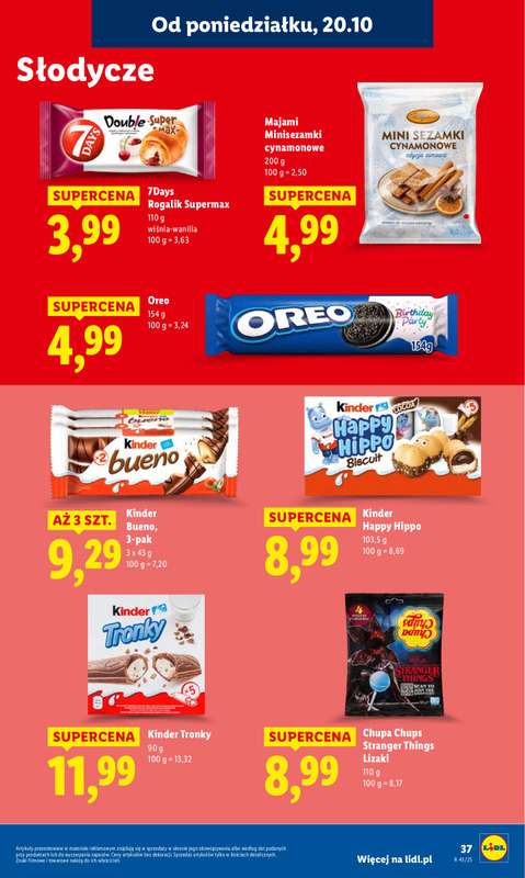 Lidl - gazetka promocyjna Oferta od poniedziałku od poniedziałku 20.10 do środy 22.10 - strona 37