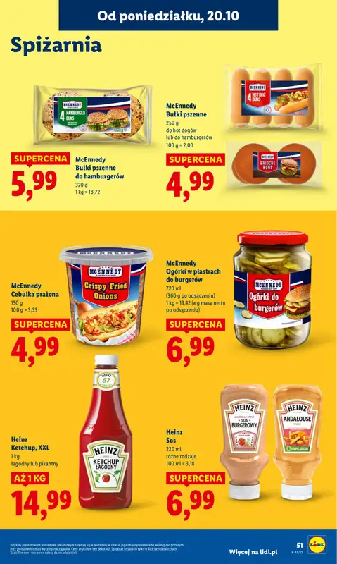 Lidl - gazetka promocyjna Oferta od poniedziałku od poniedziałku 20.10 do środy 22.10 - strona 51