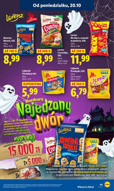 Lidl - gazetka promocyjna Oferta od poniedziałku od poniedziałku 20.10 do środy 22.10 - strona 43