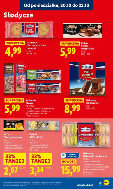 Lidl - gazetka promocyjna Oferta od poniedziałku od poniedziałku 20.10 do środy 22.10 - strona 39
