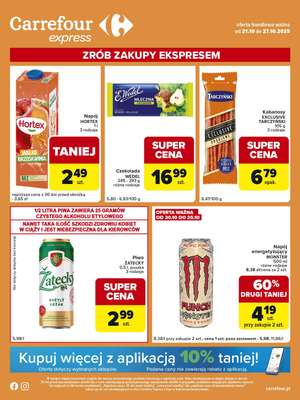 Carrefour Express - gazetka promocyjna Gazetka Express od wtorku 21.10 do poniedziałku 27.10