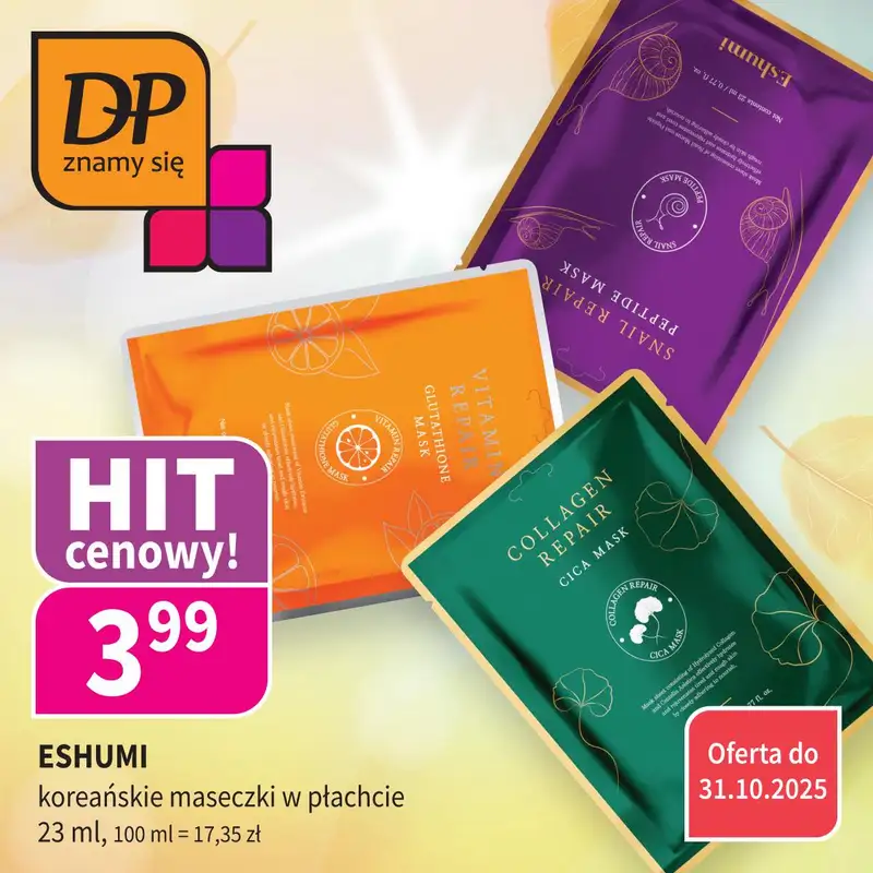Drogerie Polskie - gazetka promocyjna Promocje Klub DP od niedzieli 19.10 do piątku 31.10