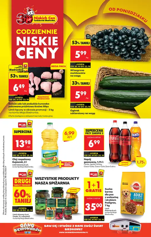 Biedronka - gazetka promocyjna Od poniedziałku  