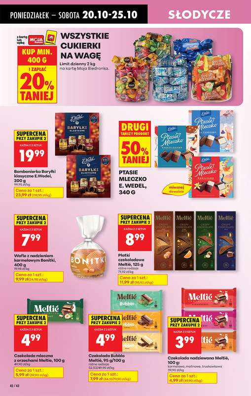 Biedronka - gazetka promocyjna Od poniedziałku od poniedziałku 20.10 do niedzieli 26.10 - strona 52
