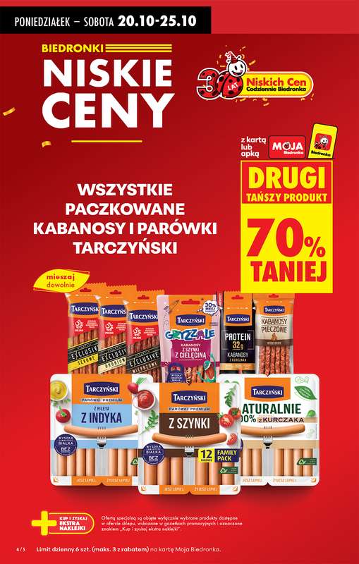 Biedronka - gazetka promocyjna Od poniedziałku, Z ladą tradycyjną od poniedziałku 20.10 do niedzieli 26.10 - strona 6