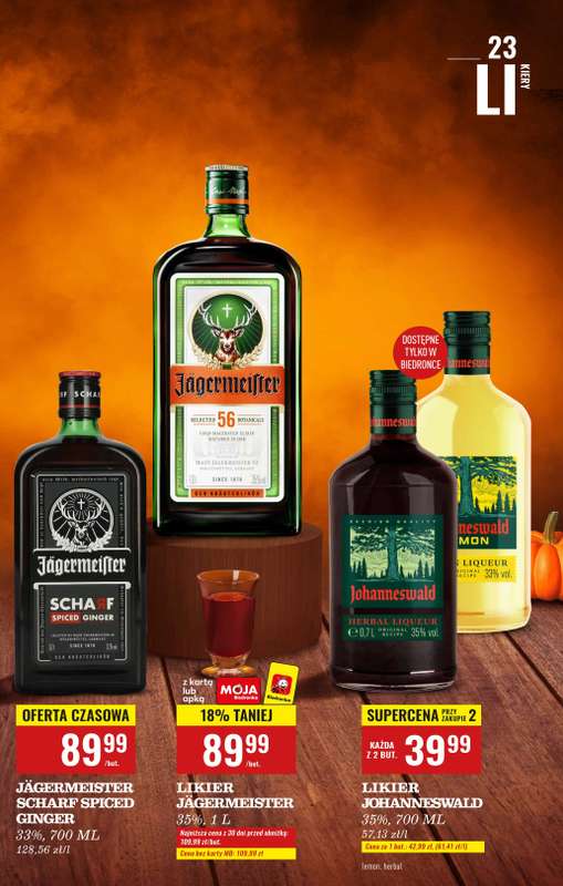 Biedronka - gazetka promocyjna Czas na Toast! od poniedziałku 20.10 do piątku 31.10 - strona 23