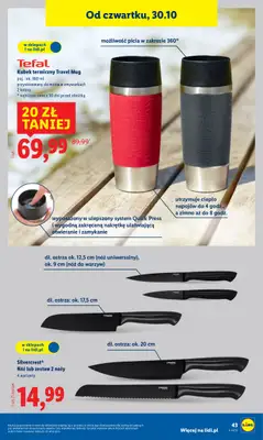 Lidl - gazetka promocyjna Katalog od poniedziałku 27.10 do piątku 31.10 - strona 47 Lidl - gazetka promocyjna Katalog od poniedziałku 27.10 do piątku 31.10 - strona 47