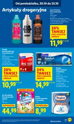 Lidl - gazetka promocyjna Oferta od poniedziałku od poniedziałku 20.10 do środy 22.10 - strona 63