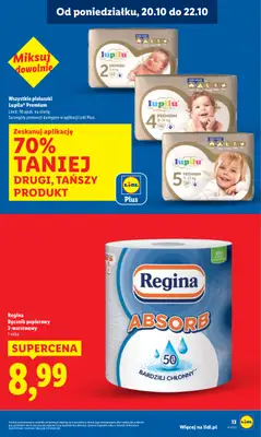 Lidl - gazetka promocyjna Oferta od poniedziałku od poniedziałku 20.10 do środy 22.10 - strona 13