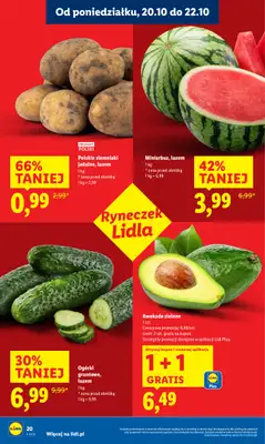 Lidl - gazetka promocyjna Oferta od poniedziałku od poniedziałku 20.10 do środy 22.10 - strona 20