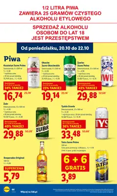 Lidl - gazetka promocyjna Oferta od poniedziałku od poniedziałku 20.10 do środy 22.10 - strona 44