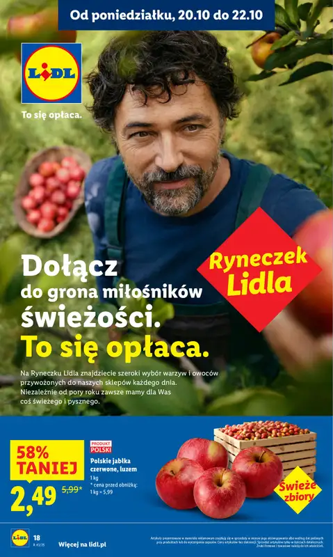 Lidl - gazetka promocyjna Oferta od poniedziałku od poniedziałku 20.10 do środy 22.10 - strona 18