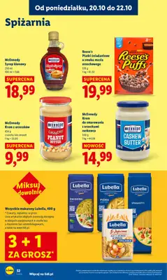 Lidl - gazetka promocyjna Oferta od poniedziałku od poniedziałku 20.10 do środy 22.10 - strona 52