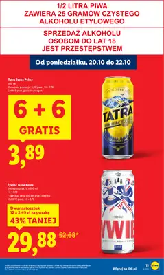 Lidl - gazetka promocyjna Oferta od poniedziałku od poniedziałku 20.10 do środy 22.10 - strona 11