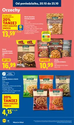 Lidl - gazetka promocyjna Oferta od poniedziałku od poniedziałku 20.10 do środy 22.10 - strona 48