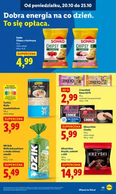 Lidl - gazetka promocyjna Oferta od poniedziałku od poniedziałku 20.10 do środy 22.10 - strona 49